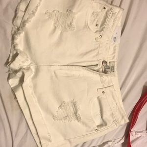 Forever 21 white high waisted shorts size 28